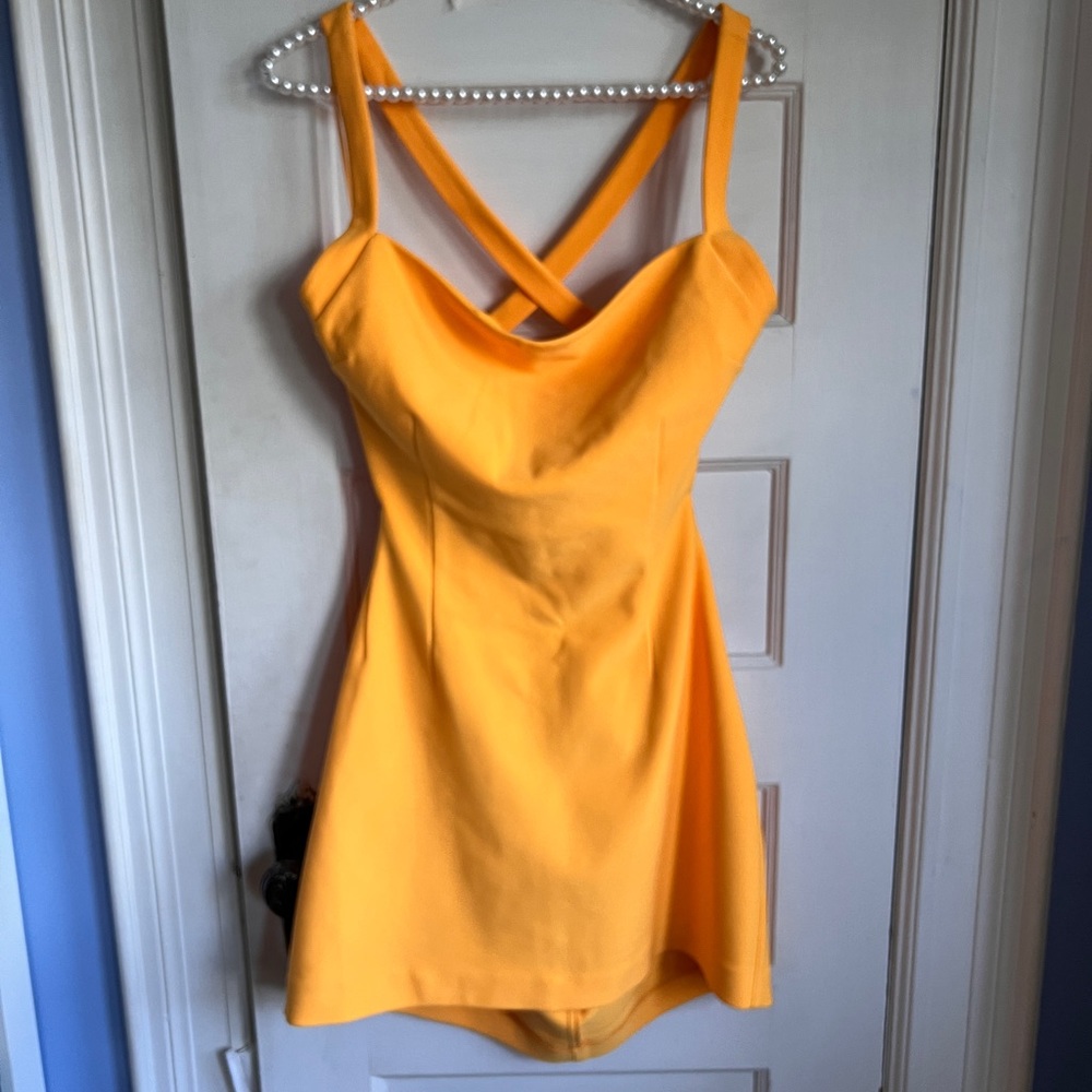 NWT Yellow Karen Millen Mini dress